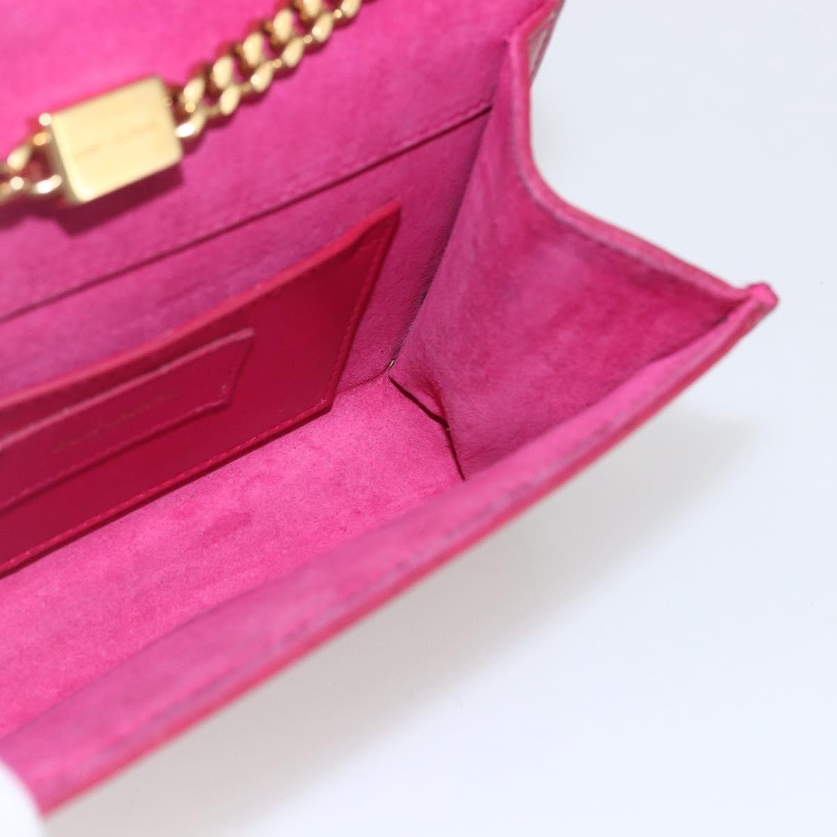 Saint Laurent Classic Monogram Crossbody Bag Grainy Leather, RED, LEATHER, Clutche & pouche