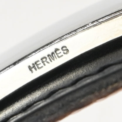 Hermes Constance Reversible Belt Leather, BLACK, LEATHER, Belts