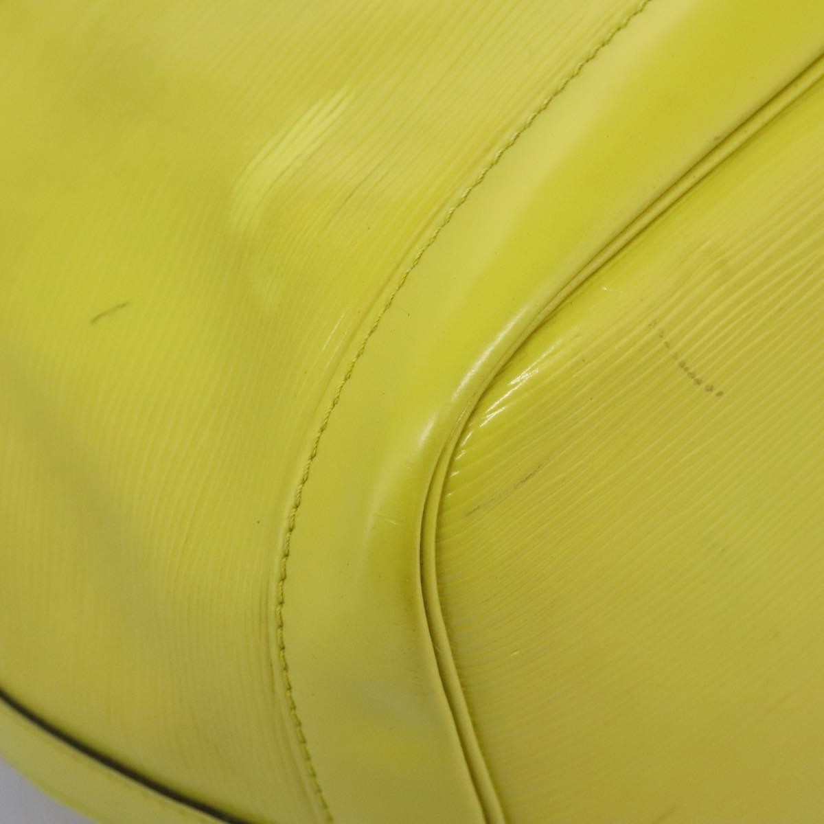 Louis Vuitton Petit Noe Handbag Epi Leather, Green, Leather, Shoulder Bag