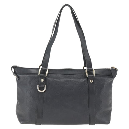 Gucci Abbey Zip Tote Guccissima, BLACK, CANVAS, Tote bag