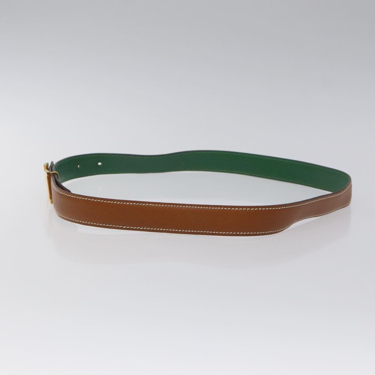 Hermes Constance Belt Leather, BROWN, LEATHER, Belts