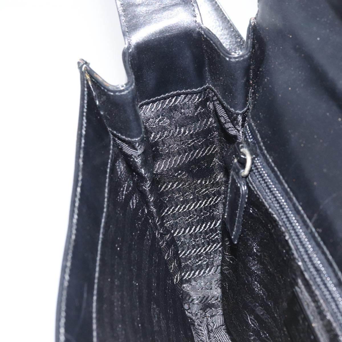 Prada Vintage Flap Shoulder Bag Leather, Black, Leather, Shoulder Bag