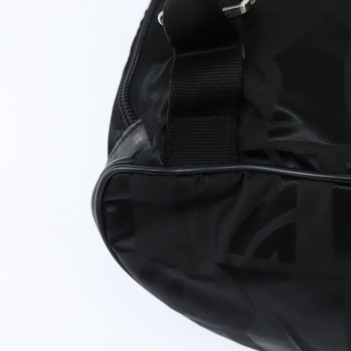 Salvatore Ferragamo Flap Buckle Backpack Printed Neoprene, Black, Nylon, Backpack