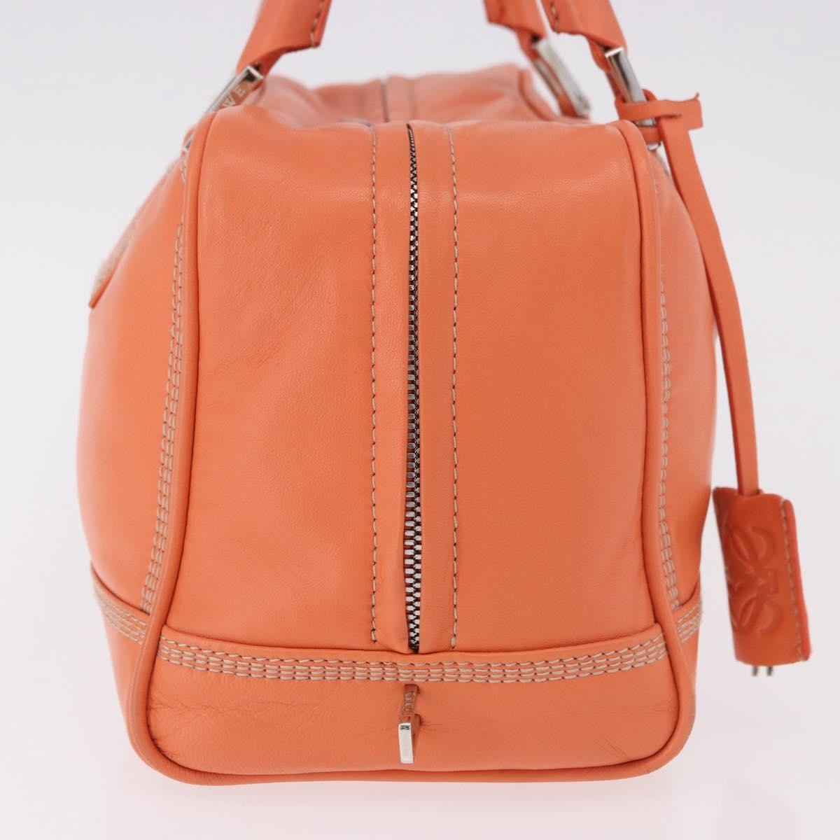 Loewe Anagram handbag Leather, Orange, Leather, Handbag