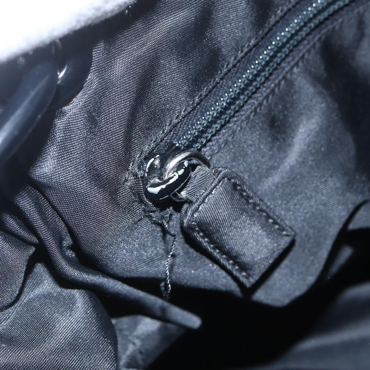 Prada Chain Shoulder Bag Tessuto, BLACK, NYLON, Shoulder bag