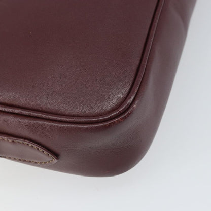 cartier Must de Cartier Shoulder Bag Leather, BURGUNDY, LEATHER, Shoulder bag