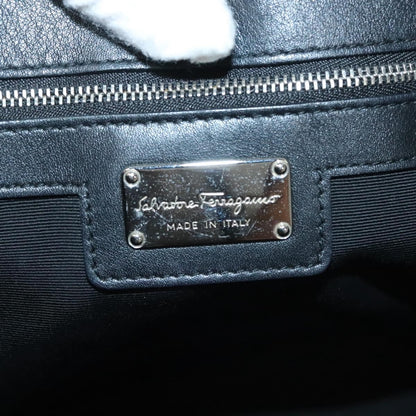 Salvatore Ferragamo Vara bow tote Leather, BLACK, LEATHER, Tote bag