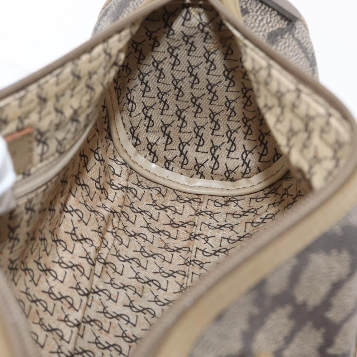 Saint Laurent Vintage Handbag Leather, BEIGE, LEATHER, Handbag
