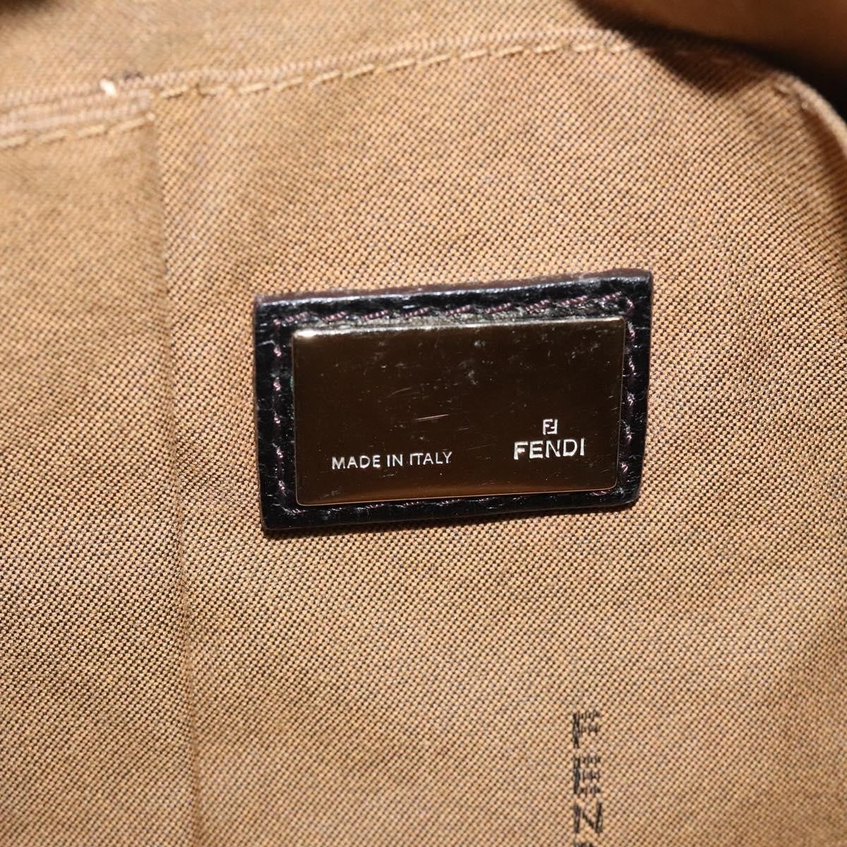 Fendi Chef Zip Crossbody Bag Zucca Canvas, BROWN, CANVAS, Crossbody bag