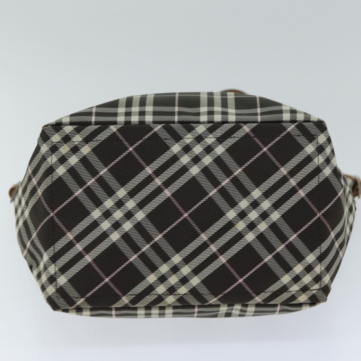 Burberry Nova Check Blue Label Nylon, Brown, Nylon, Tote Bag