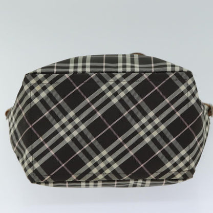 Burberry Nova Check Blue Label Nylon, Brown, Nylon, Tote Bag