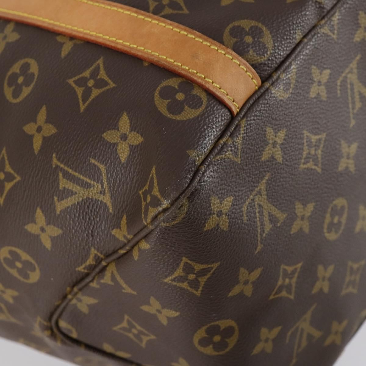 Louis Vuitton Shopping Sac Handbag Monogram Canvas, BROWN, CANVAS, Handbag