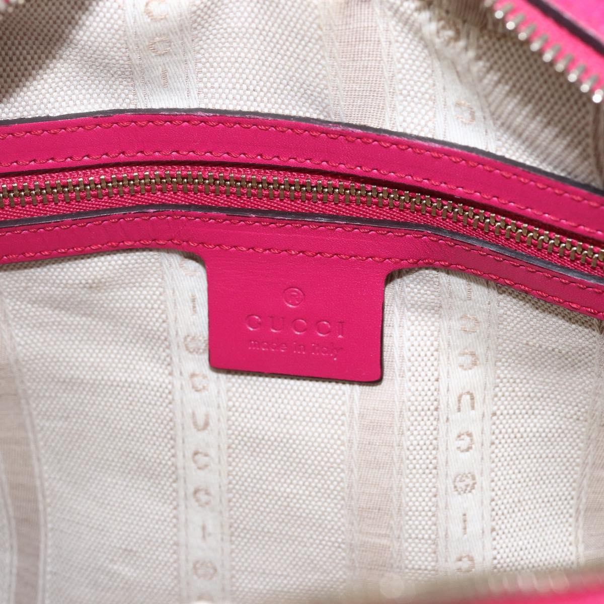 Gucci Bright Top Handle Bag Diamante Leather, PINK, LEATHER, Handbag