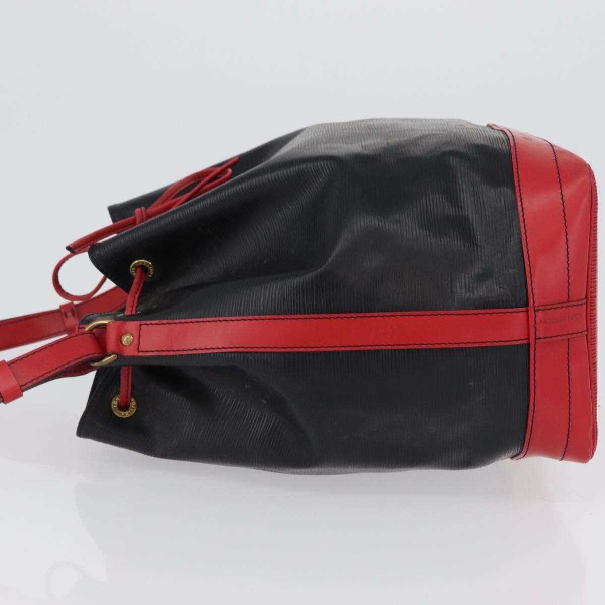 Louis Vuitton Bicolor Noe Handbag Epi Leather, BLACK, LEATHER, Shoulder bag