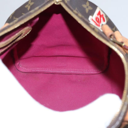 Louis Vuitton Speedy Bandouliere Bag Limited Edition Patches Monogram Canvas, BROWN, CANVAS, Handbag