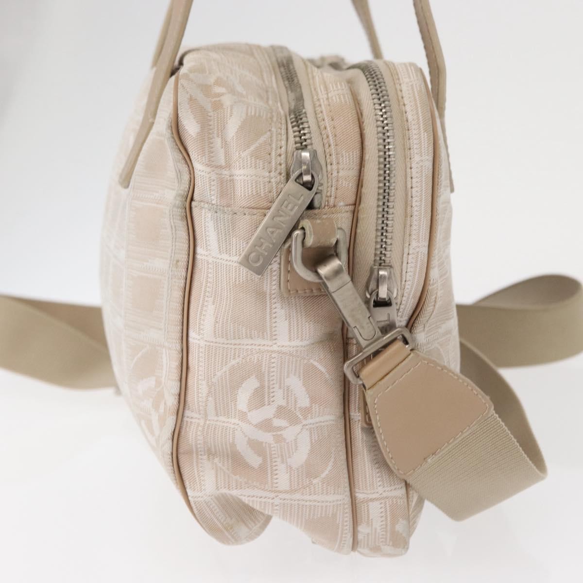 Chanel Travel Line Convertible Satchel Nylon, BEIGE, CANVAS, Handbag