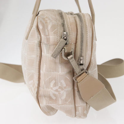 Chanel Travel Line Convertible Satchel Nylon, BEIGE, CANVAS, Handbag