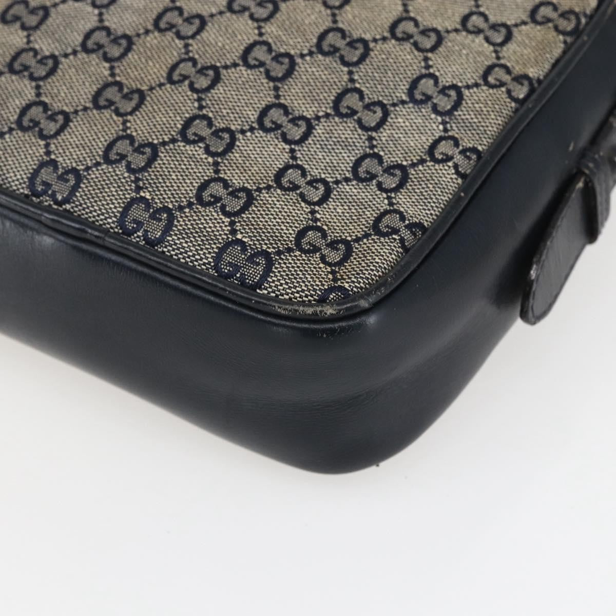 Gucci Sherry line shoulder bag Canvas, NAVY, CANVAS, Shoulder bag