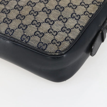 Gucci Sherry line shoulder bag Canvas, NAVY, CANVAS, Shoulder bag