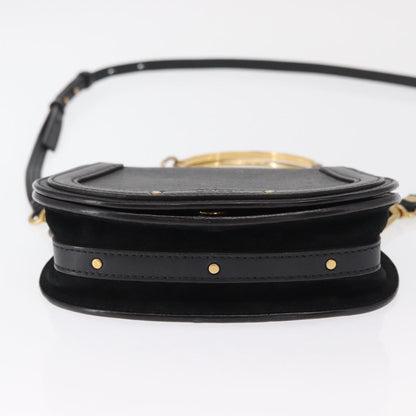 Chloe Nile Crossbody Bag Leather, BLACK, LEATHER, Handbag