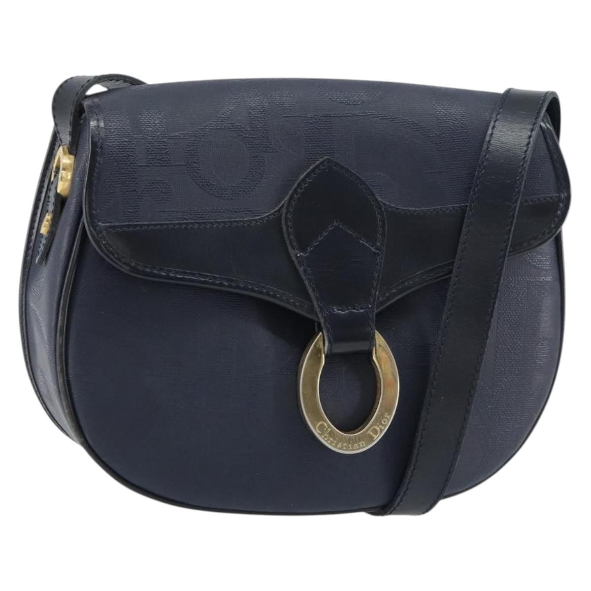 Christian Dior Trotter shoulder bag Canvas, NAVY, CANVAS, Shoulder bag