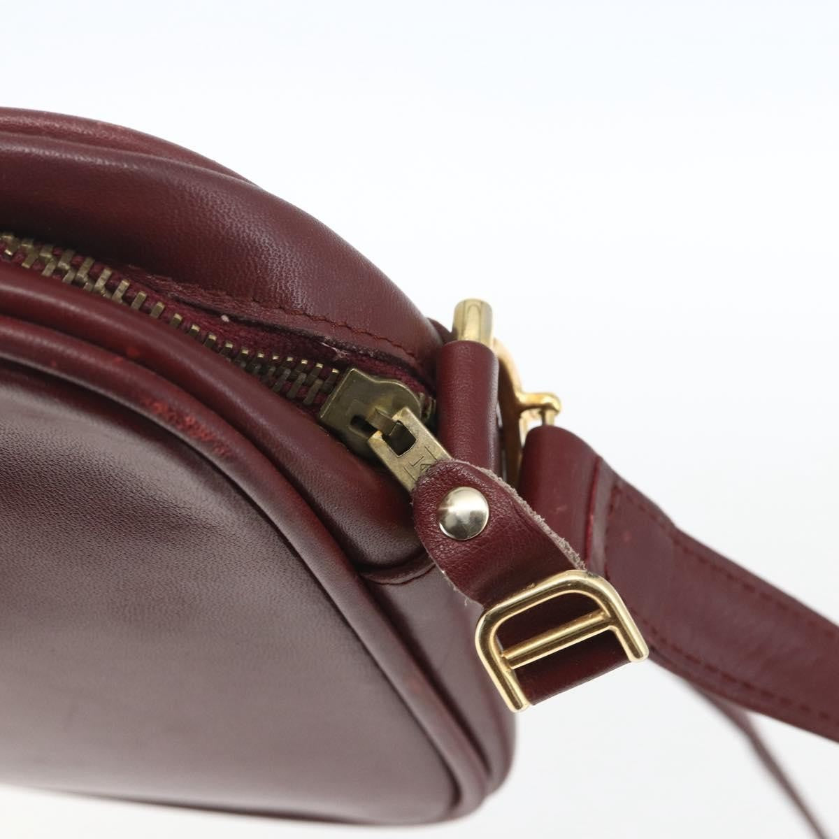 cartier Must de Cartier Shoulder Bag Leather, BURGUNDY, LEATHER, Shoulder bag