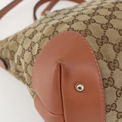 Gucci Vintage tote Canvas, BROWN, CANVAS, Tote bag