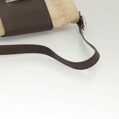Bvlgari B.Zero1 Logomania Bag Canvas with Leather, BEIGE, CANVAS, Shoulder bag