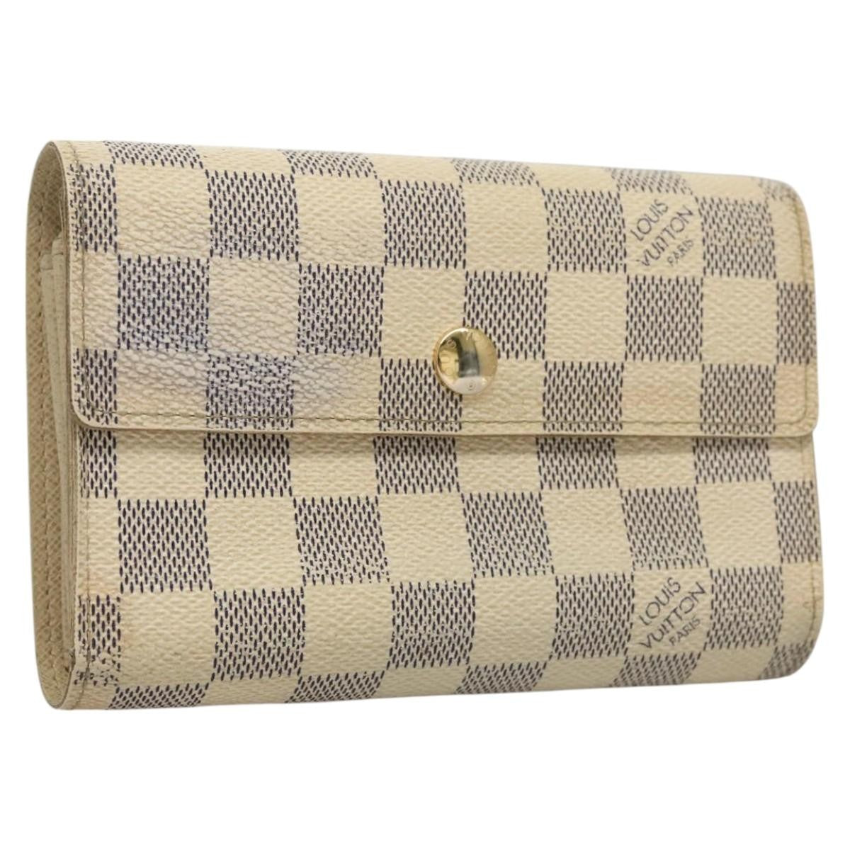 Louis Vuitton Alexandra Wallet Damier, WHITE, CANVAS, Wallets