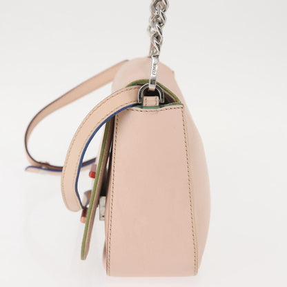 Fendi 3Baguette Convertible Crossbody Calfskin, PINK, LEATHER, Crossbody bag