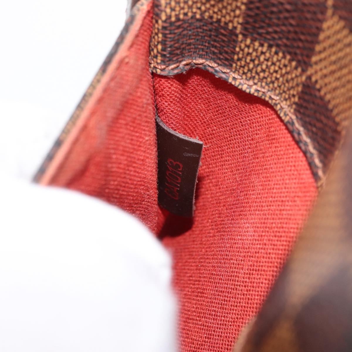 Louis Vuitton Pochette Gange Damier, Brown, Canvas, Clutch