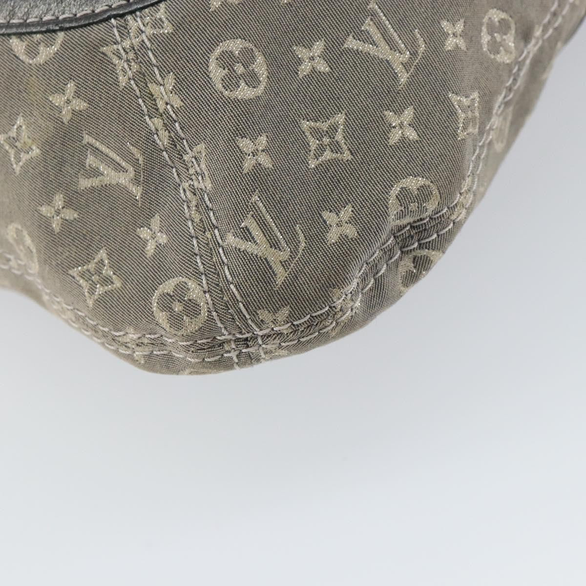 Louis Vuitton Angele Handbag Mini Lin, GRAY, CANVAS, Handbag