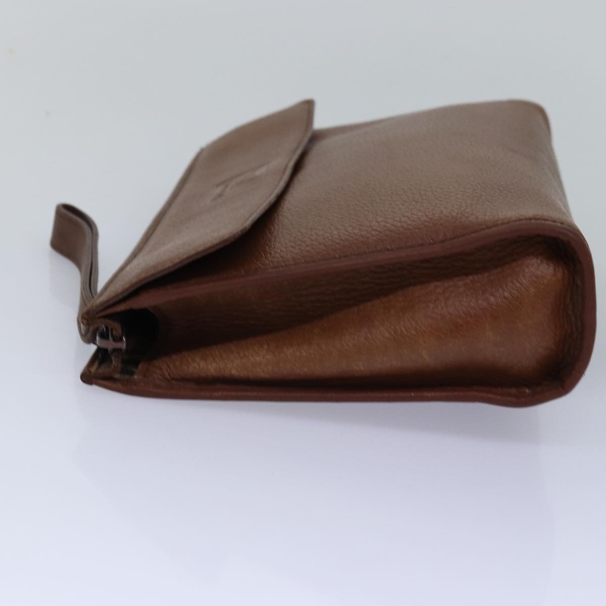 Burberry Vintage Pouch Leather, Brown, Leather, Clutch