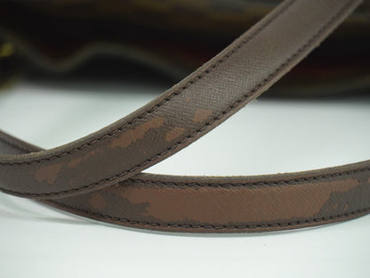 Louis Vuitton Belem Handbag Damier, BROWN, CANVAS, Shoulder bag