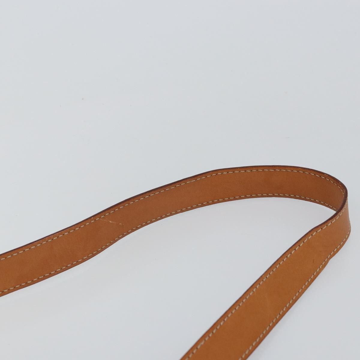 Celine Vintage Macadam Handbag Canvas and Leather, BEIGE, CANVAS, Handbag