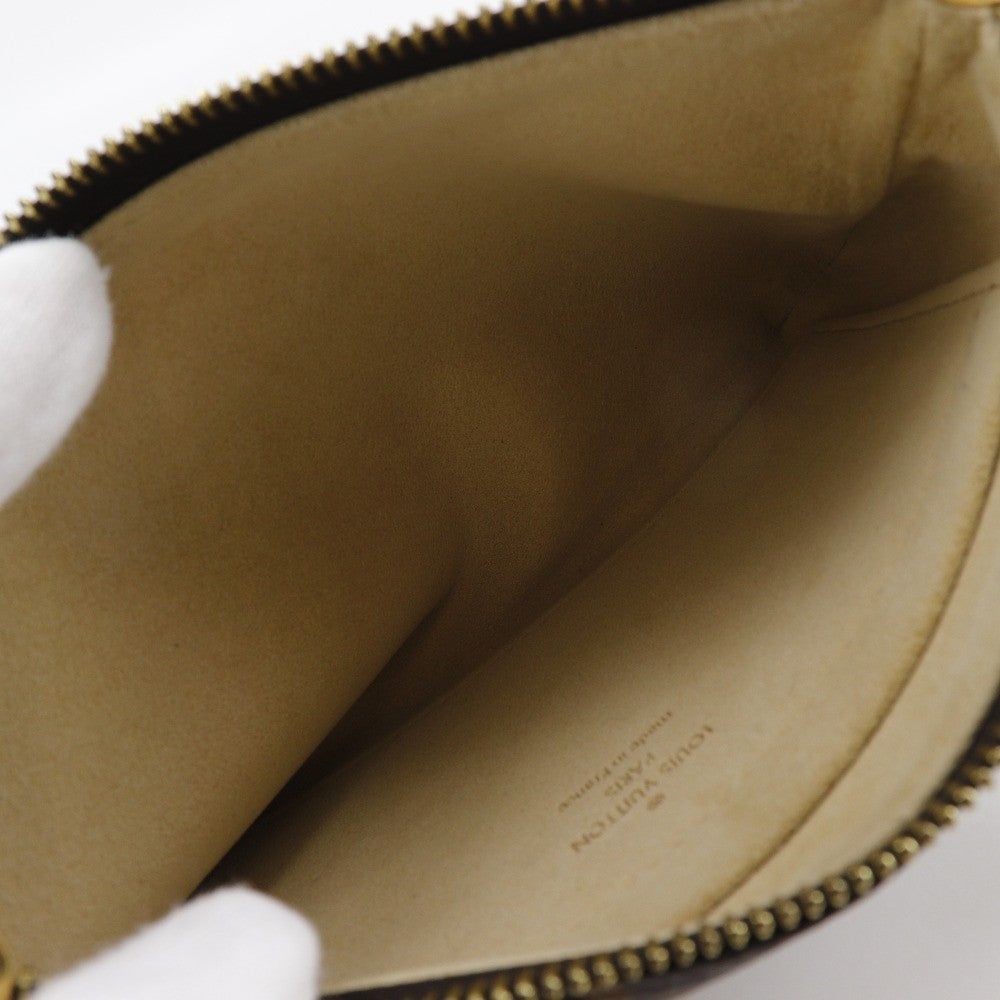 Louis Vuitton Milla Pochette Monogram Canvas, BROWN, CANVAS, Clutche & pouche