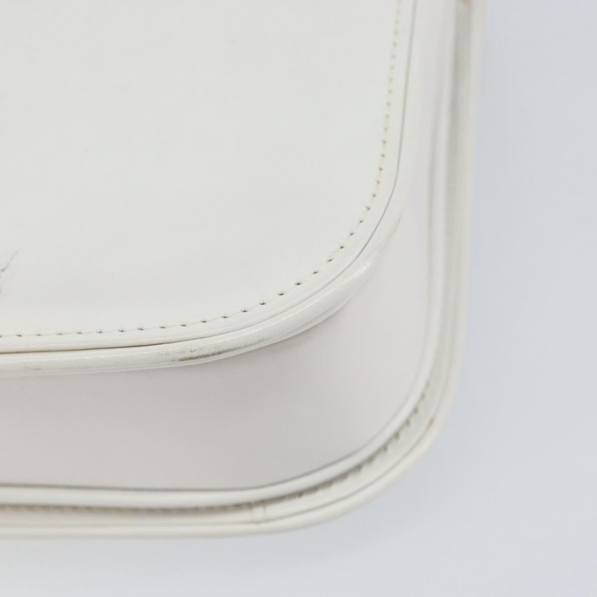 Gucci Vintage Handbag Leather, WHITE, LEATHER, Handbag