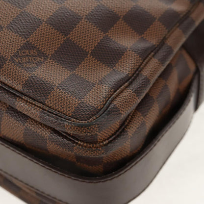 Louis Vuitton Naviglio Handbag Damier, BROWN, CANVAS, Shoulder bag