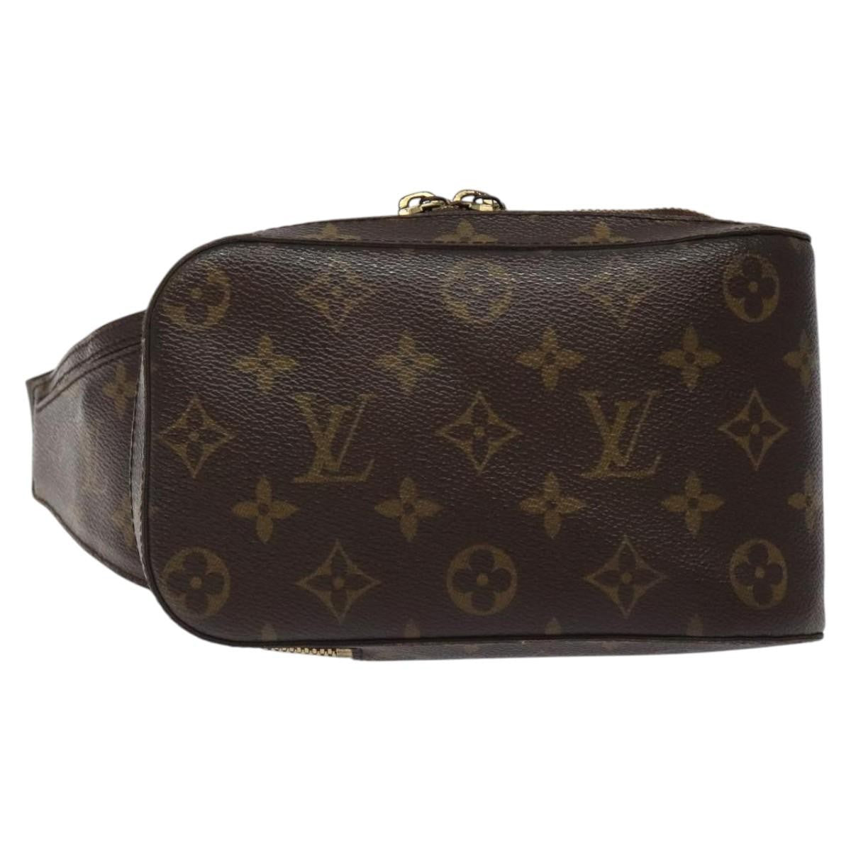 Louis Vuitton Geronimos Waist Bag Monogram Canvas, BROWN, CANVAS, Travel bag