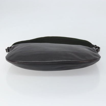 Gucci Vintage Shoulder Bag Leather, BLACK, CANVAS, Shoulder bag