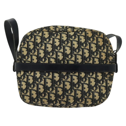 Christian Dior Vintage Trotter Shoulder Bag Canvas, NAVY, CANVAS, Shoulder bag