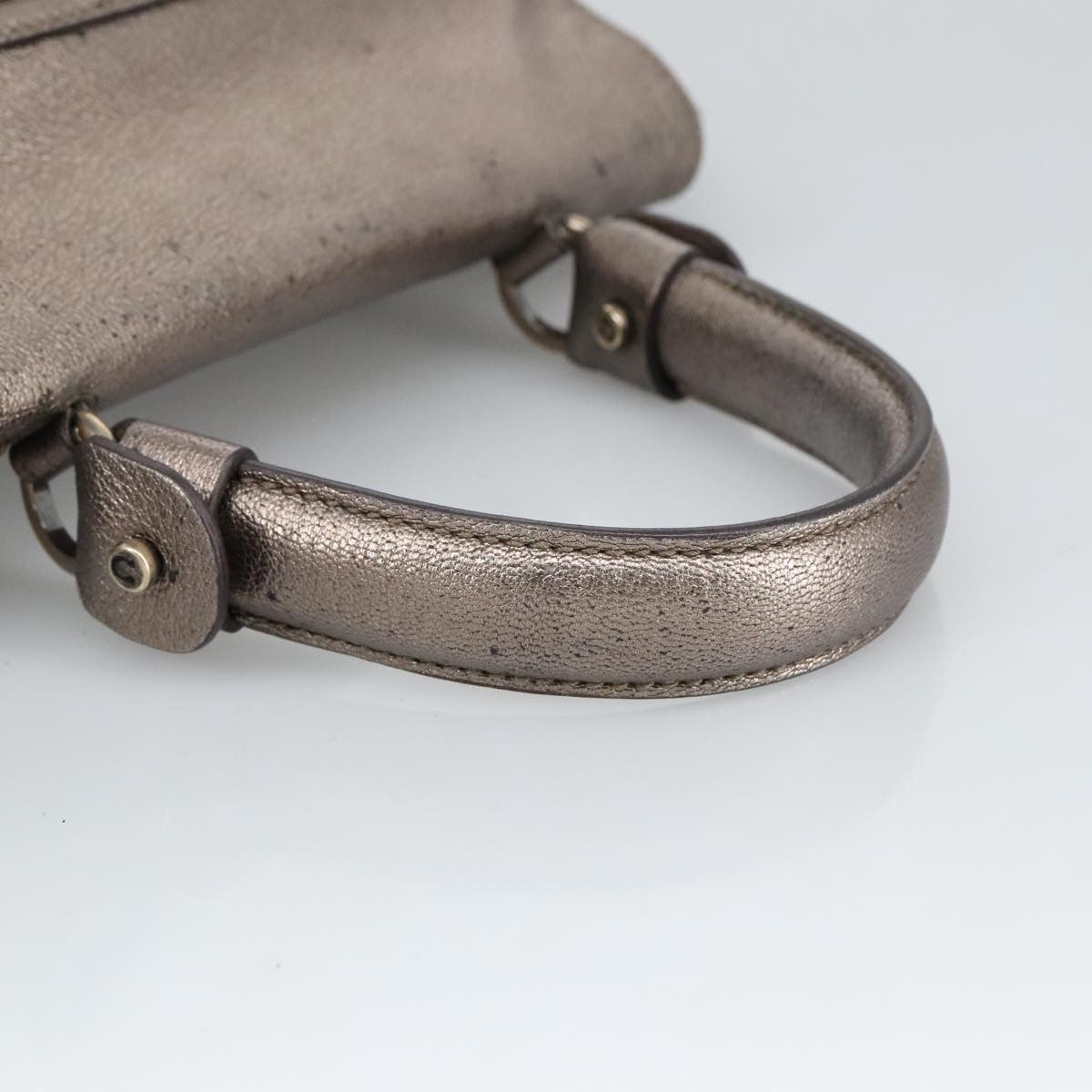 Salvatore Ferragamo Sofia Satchel Leather, SILVER, LEATHER, Handbag