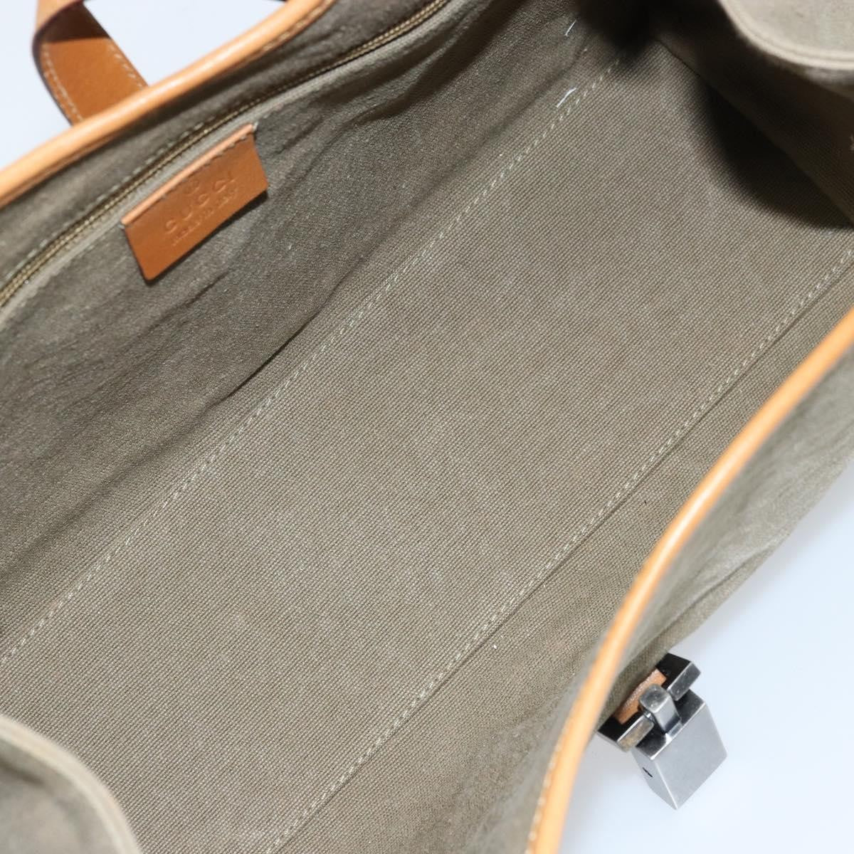 Gucci Vintage Jackie Handbag Canvas, Beige, Canvas, Handbag