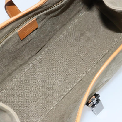 Gucci Vintage Jackie Handbag Canvas, Beige, Canvas, Handbag