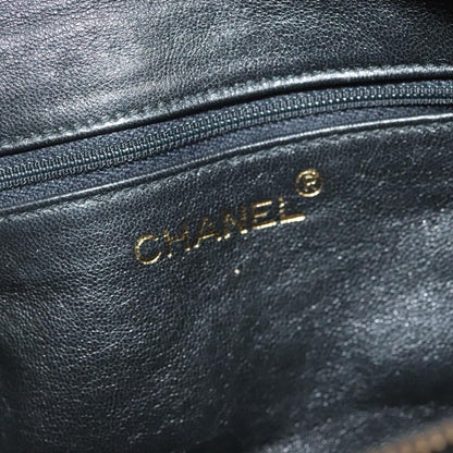 Chanel Vintage Zip Belt Bag Quilted Caviar, BLACK, LEATHER, Clutche & pouche