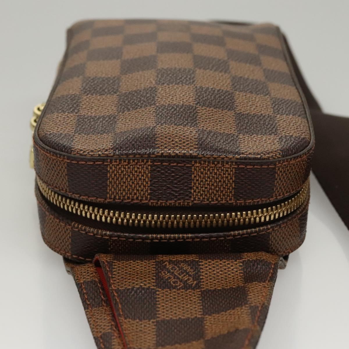 Louis Vuitton Geronimos Waist Bag Damier, BROWN, CANVAS, Travel bag