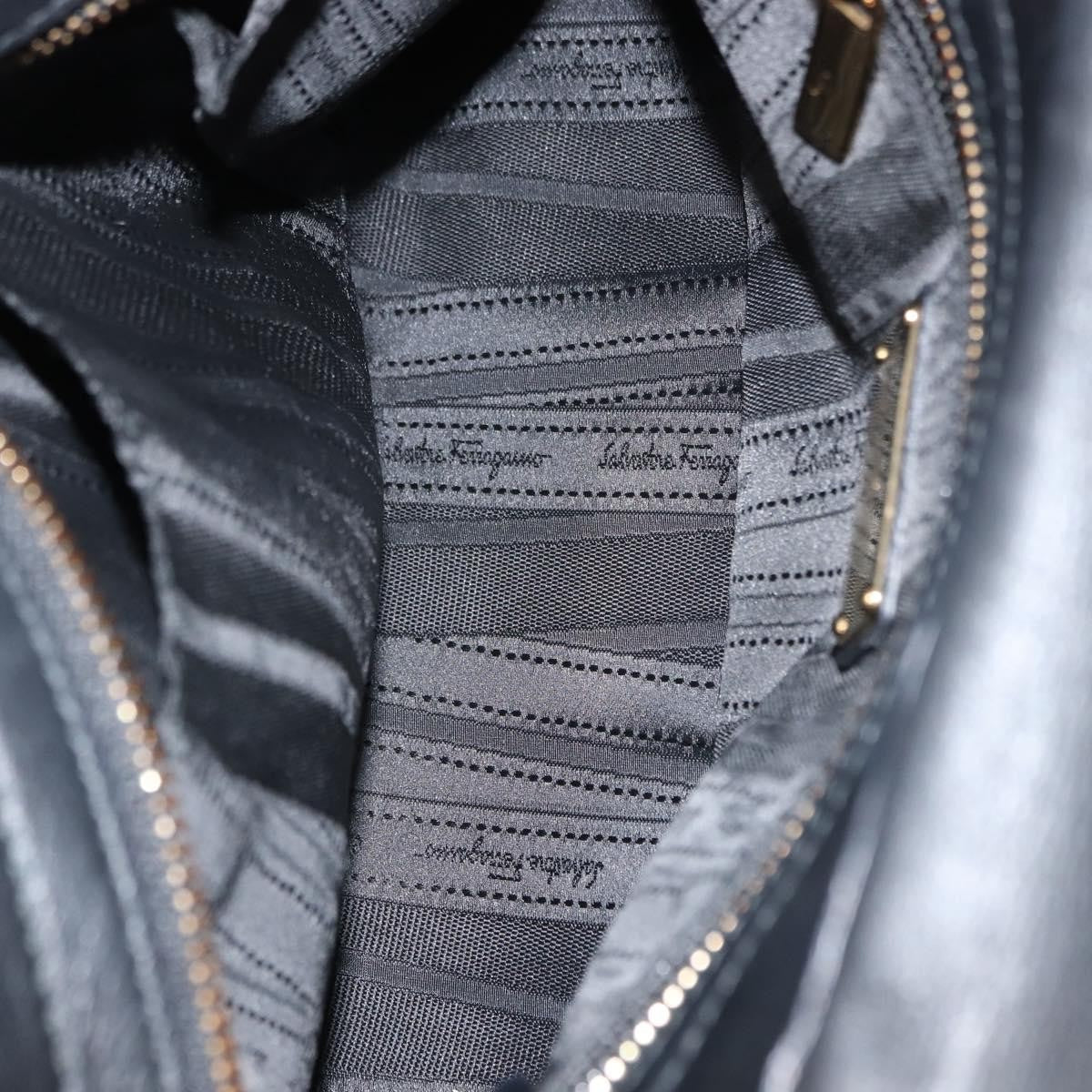 Salvatore Ferragamo Sofia Satchel Leather, BLACK, LEATHER, Handbag