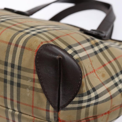 Burberry Nova Check Handbag Nova Check Canvas and leather, BEIGE, CANVAS, Handbag