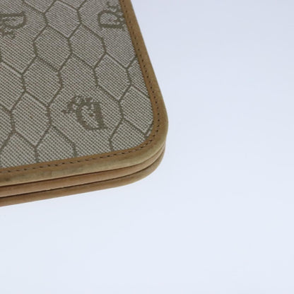 Christian Dior Vintage Honeycomb chain Canvas, BEIGE, CANVAS, Handbag