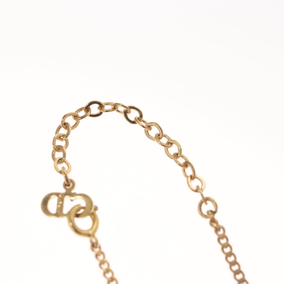 Christian Dior CD Pendant Necklace Metal, GOLD, METAL, Necklace